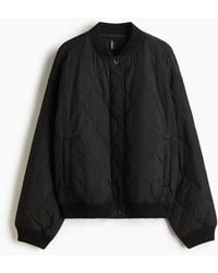 H&M - Quilted Bomber Jacket - Lyst