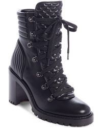 Christian Louboutin Leather Mad Combat Boot in Black - Lyst