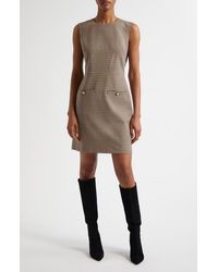 Veronica Beard - Yumi Houndstooth Check Sleeveless Minidress - Lyst