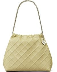 Tory Burch - Fleming Soft Quilted Leather Hobo Bag - Lyst