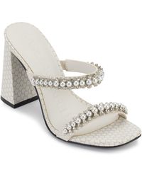 Karl Lagerfeld - Rayan Slip-on Double-band Slide Sandals - Lyst