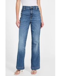 Guess - New Faye High Waist Flare Leg Jeans - Lyst