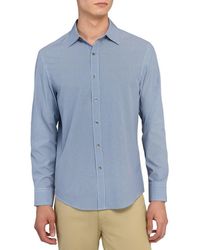 W.r.k. - Slim Fit Round Geo Print Performance Button-Up Shirt - Lyst