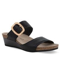 Naot - Magic Luxe Double Strap Platform Slide Sandal - Lyst