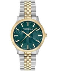 Ferragamo - Duo Two-Tone Bracelet Watch, 40Mm - Lyst