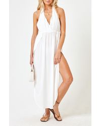 L*Space - Marina Halter Cover-up Dress - Lyst