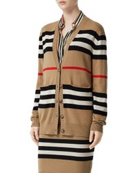 Burberry Striped Cardigan - Multicolour