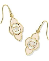 Kendra Scott - Abbie Medallion Small Drop Earrings - Lyst