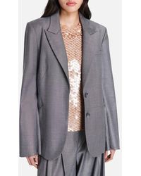 Twp - Perfect Boyfriend Oversize Wool Blend Blazer - Lyst
