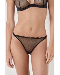 Etam - Divine Rhinestone Thong - Lyst
