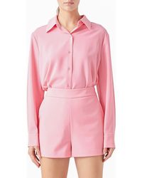 Endless Rose - Solid Button-Up Shirt - Lyst