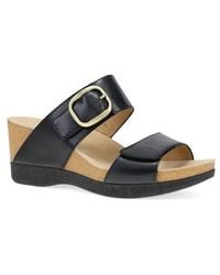 Dansko - Shannon Platform Wedge Slide Sandal - Lyst