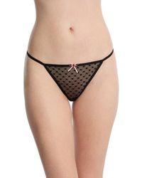 Skarlett Blue - Heart Breaker Lace G-String Thong - Lyst