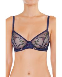 Huit - Insouciante Embroidered Underwire Bra - Lyst