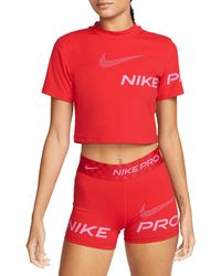 Nike - Pro Dri-fit Crop T-shirt - Lyst