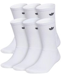 adidas - 6-Pack Trefoil Performance Crew Socks - Lyst