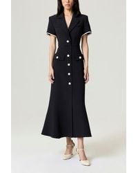 Nocturne - Floral Button Detailed Maxi Dress - Lyst