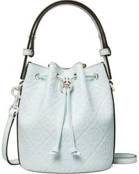 Tory Burch - Mini T Monogram Debossed Bucket Bag - Lyst