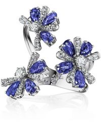 Hueb - Botanica Sapphire & Diamond Open Ring - Lyst