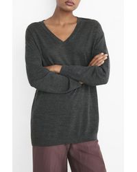 Mango - V-Neck Wool Pajama Sweater - Lyst