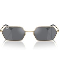 Ray-Ban - 55mm Yevi Rectangular Sunglasses - Lyst
