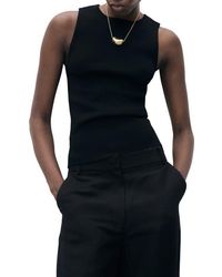 Mango - Sleeveless Sweater - Lyst