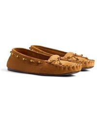 KHAITE - Milly Moc Toe Boat Shoe - Lyst