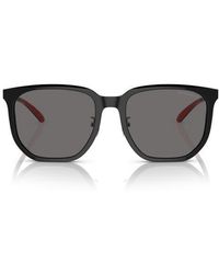 Emporio Armani - 56Mm Polarized Square Sunglasses - Lyst