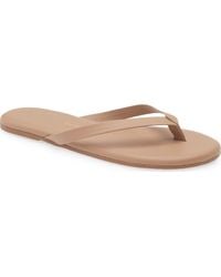 TKEES - The Boyfriend Leather Flip Flop - Lyst