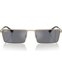 Ray-Ban - Emy 56Mm Rectangular Sunglasses - Lyst