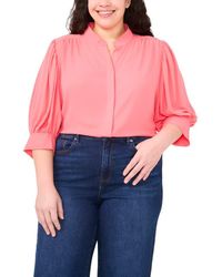 Cece - Hidden Placket Shirt - Lyst