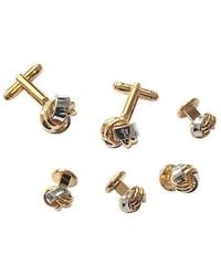 Link Up - Classic Knot Cufflinks And Stud Sets - Lyst
