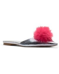 Frances Valentine - Pauline Pom Pointed Toe Mule - Lyst