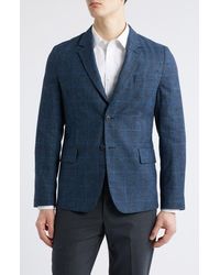 Paul Smith - Tailored Fit Windowpane Check Wool & Cotton Blend Sport Coat - Lyst