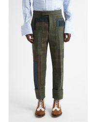 Thom Browne - Fit Patchwork Wool Backstrap Trousers - Lyst