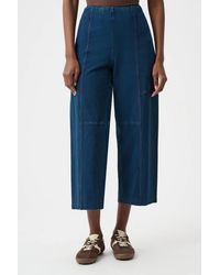 Joseph Ribkoff - Knit Denim Culotte Pull-On Pants - Lyst