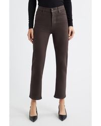 FRAME - Le Sleek High Waist Ankle Straight Leg Jeans - Lyst