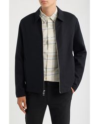 Vince - Cotton Blend Zip Jacket - Lyst