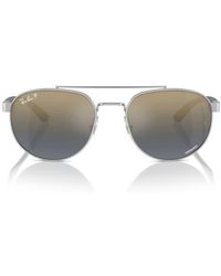Ray-Ban - 56Mm Polarized Irregular Sunglasses - Lyst