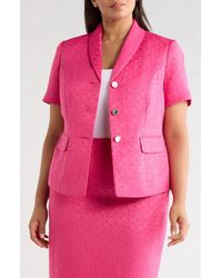 Kasper - Jacquard Three-Button Jacket - Lyst