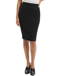 Theory - Trace Slim Fit Stretch Wool Skirt - Lyst