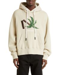 Palm Angels 'broken Palm' Hoodie in Black for Men | Lyst