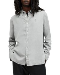 AllSaints - Laguna Relaxed Fit Long Sleeve Button-up Shirt - Lyst