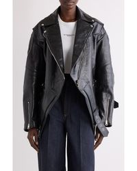 Givenchy - Trapeze Leather Biker Jacket - Lyst
