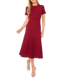 Ted Baker - Pointelle Short Sleeve Midi Dress - Lyst