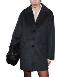 Mango - Wool Blend Coat - Lyst