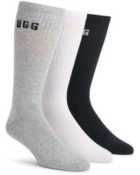 UGG - 3-Pack Leander Logo Crew Socks - Lyst