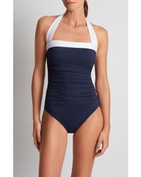 Ralph Lauren - Halter One-Piece Swimsuit - Lyst