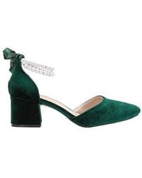 Forever & Always Shoes - Miranda Low Block Heels With Pearls - Lyst
