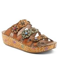 Spring Step - Cuddlecake Platform Wedge Slide Sandal - Lyst